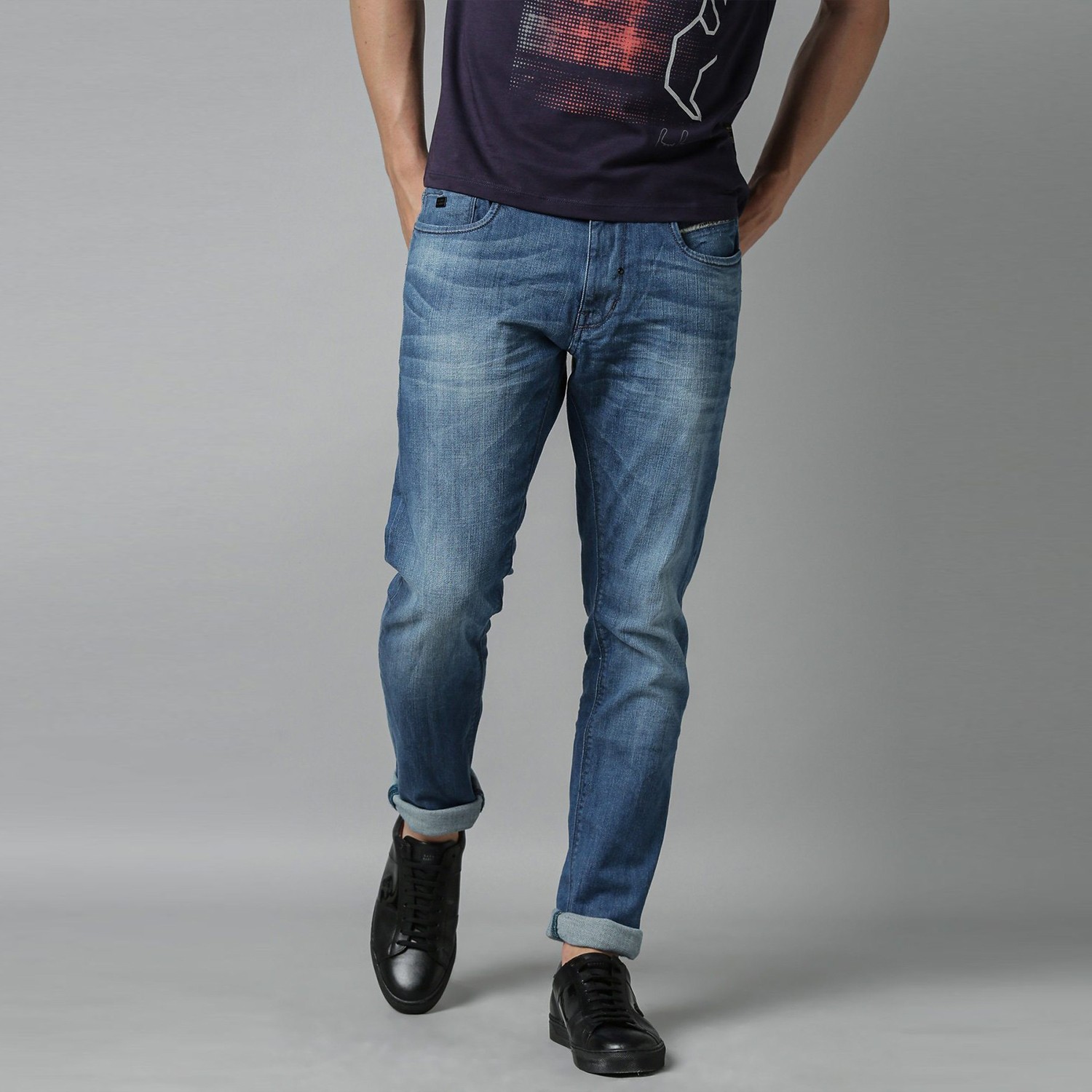 Slim-fit Denim Jeans Pant Deep Blue-SB2676