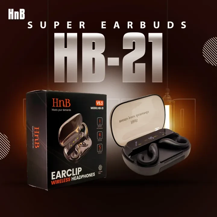 Hnb HB-21 Earbuds Wireless Bluetooth5.3 Sport Earphones Wireless charging Headsets touch control Headphones